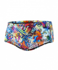 Speedo Glow Ball 14cm Allover Brief Junior Pink/Spearmint/Bondi