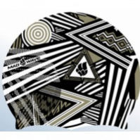 Swim cap Mad Wave Stripes Silicone