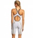 Women's competition swimsuit Finis Rival Open Back Kneeskin White