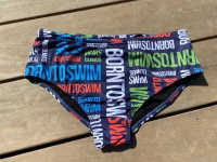Men's swimsuit BornToSwim Logo Brief Navy Men's swimsuit BornToSwim Logo Brief Navy