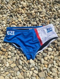 Men's swimsuit BornToSwim CZE Brief Blue/White Men's swimsuit BornToSwim CZE Brief Blue/White