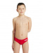 Boy's swimsuit Arena Solid brief junior red