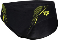 Men's swimsuit Arena Swim Briefs Graphic Black/Soft Green Men's swimsuit Arena Swim Briefs Graphic Black/Soft Green