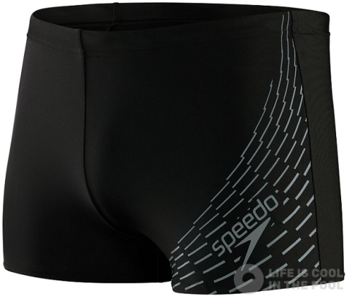 Men's swimsuit Speedo Medley Logo Aquashort Black/Ardesia