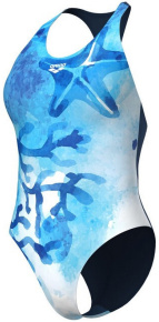 Arena Seafloor Swimsuit Y Back Navy/Turquoise Multi Arena Seafloor Swimsuit Y Back Navy/Turquoise Multi