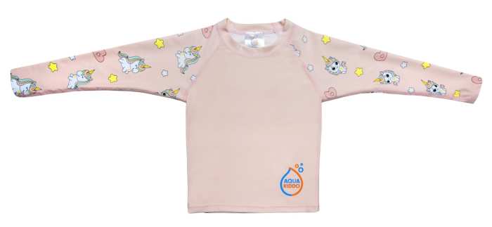 Παιδικό μπλουζάκι παραλίας UV Aquakiddo UV Protection Shirt Unicorns