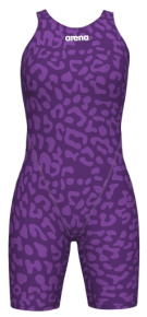 Arena Powerskin ST Next Girls Leopard Violet Arena Powerskin ST Next Girls Leopard Violet