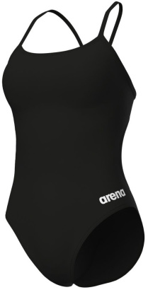 Arena Performance Solid Lace Back Black