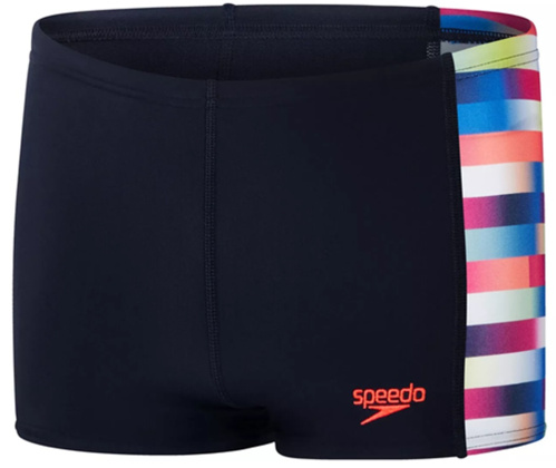 Speedo Digital Panel Aquashort Boy Black/Rainbow
