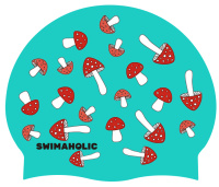 Παιδικό σκουφάκι κολύμβησης Swimaholic Mushrooms Classic Cap Junior