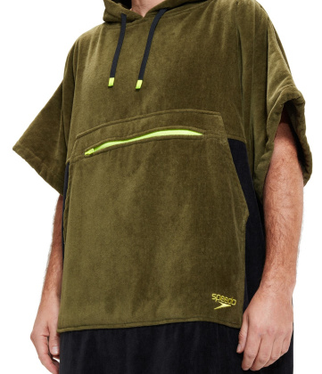 Speedo Swim Poncho Unisex Black/Yellow