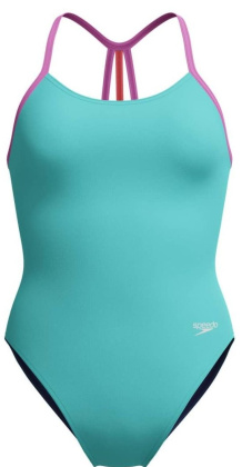 Speedo Solid Lane Line Back Arctic Glass