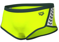 Arena Icons Low Waist Short Artic Lime/Dark Sage