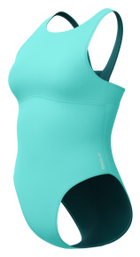 Speedo Solid High Neck Arctic Glass Blue