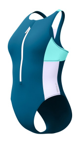 Speedo Zip Colourblock Blue/White
