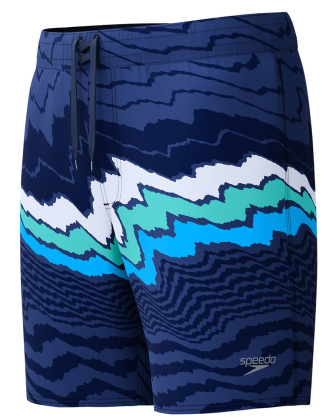 Speedo Stripe Flex Boardshort Navy/White