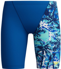 Speedo Digital Allover V-Cut Boys Swim Shorts Navy