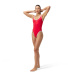 Speedo Solid Scoop 1 Piece Red/White
