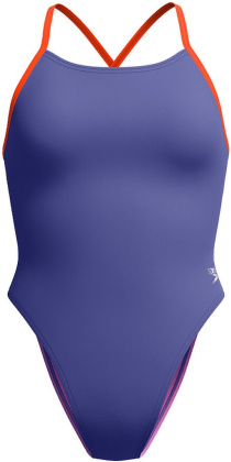 Speedo Womens Solid Tie Back Hapuna Blue