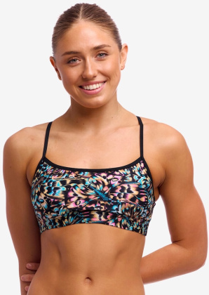 Funkita Copper Cluster Swim Crop Top