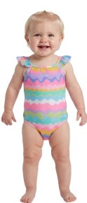 Speedo Infant Ruffle Pink/Green